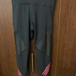 Adidas Charcoal Performance Leggings size medium